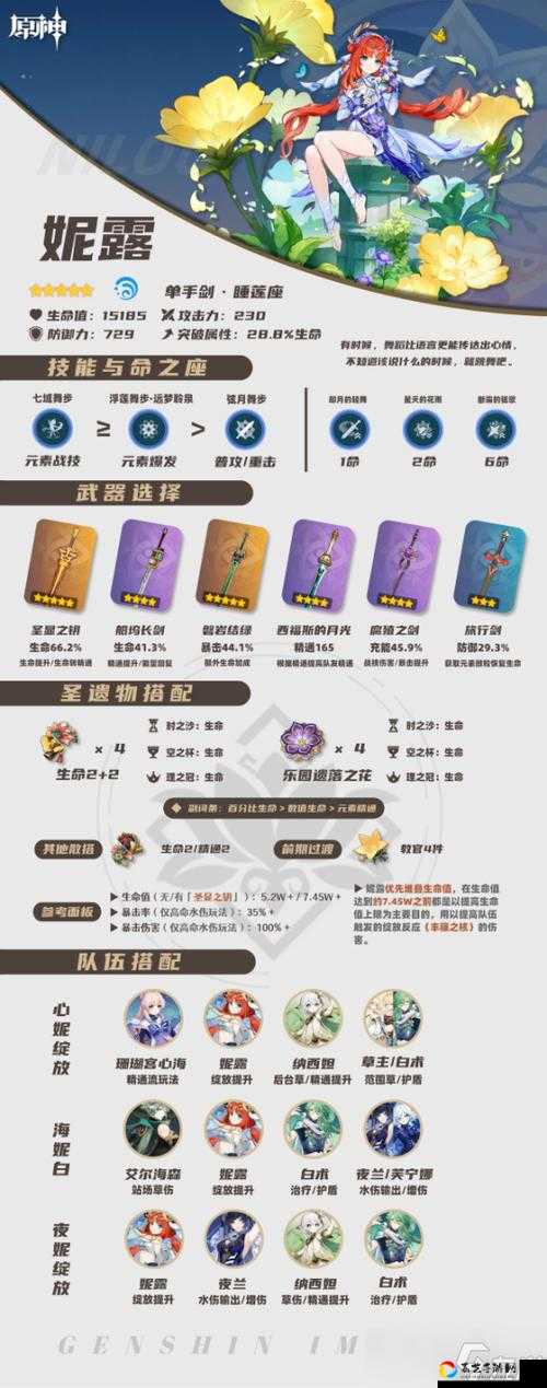 抽卡必看！原神妮露毕业武器推荐！这4把神器让你暴击拉满！