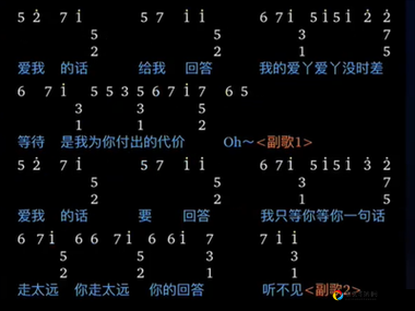 光遇爱丫爱丫琴谱绝美攻略！3分钟学会必收收藏版