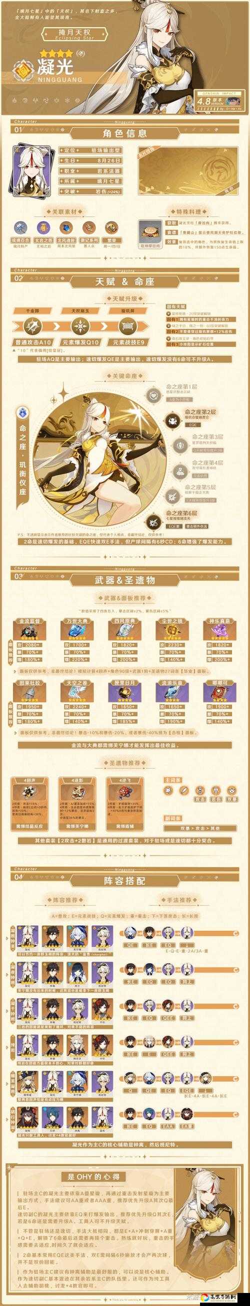 原神凝光圣遗物搭配最强攻略！输出直接封神的绝密技巧