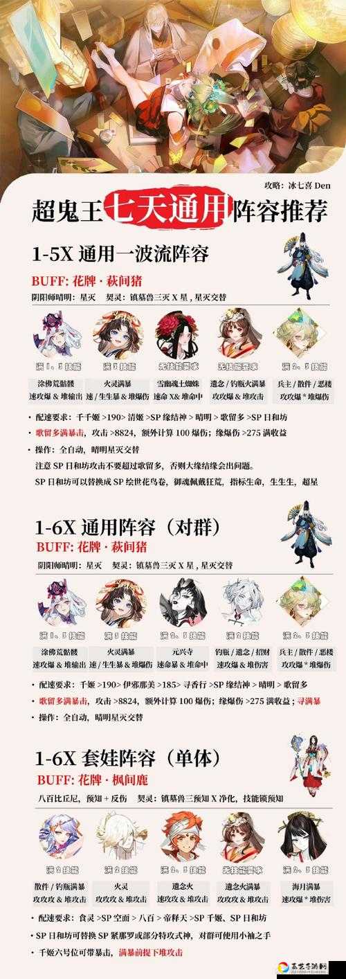 阴阳师超鬼王大岳丸必杀技！阵容搭配+零翻车攻略速存