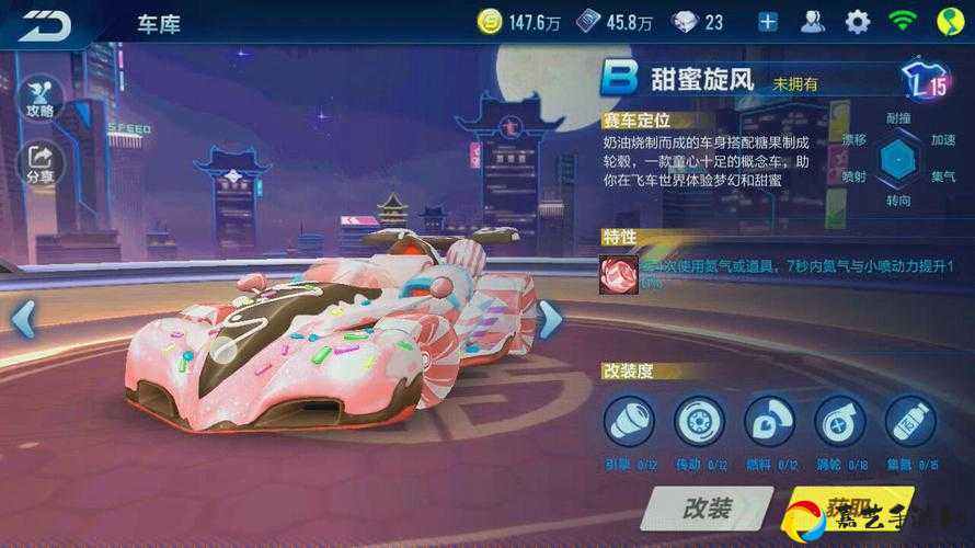 QQ飞车手游B车甜蜜旋风值不值得买？爆肝实测+技巧全解析！